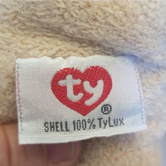 Vintage Ty Pluffies Collection Tan Teddy Bear Plush 2004 - Picture 7 of 9